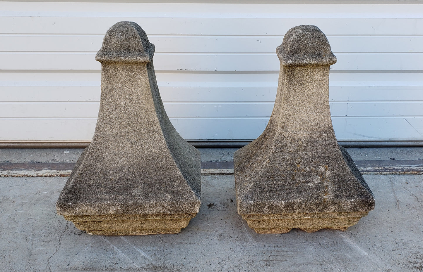 Pair of Stone Architectural Garden Fragments