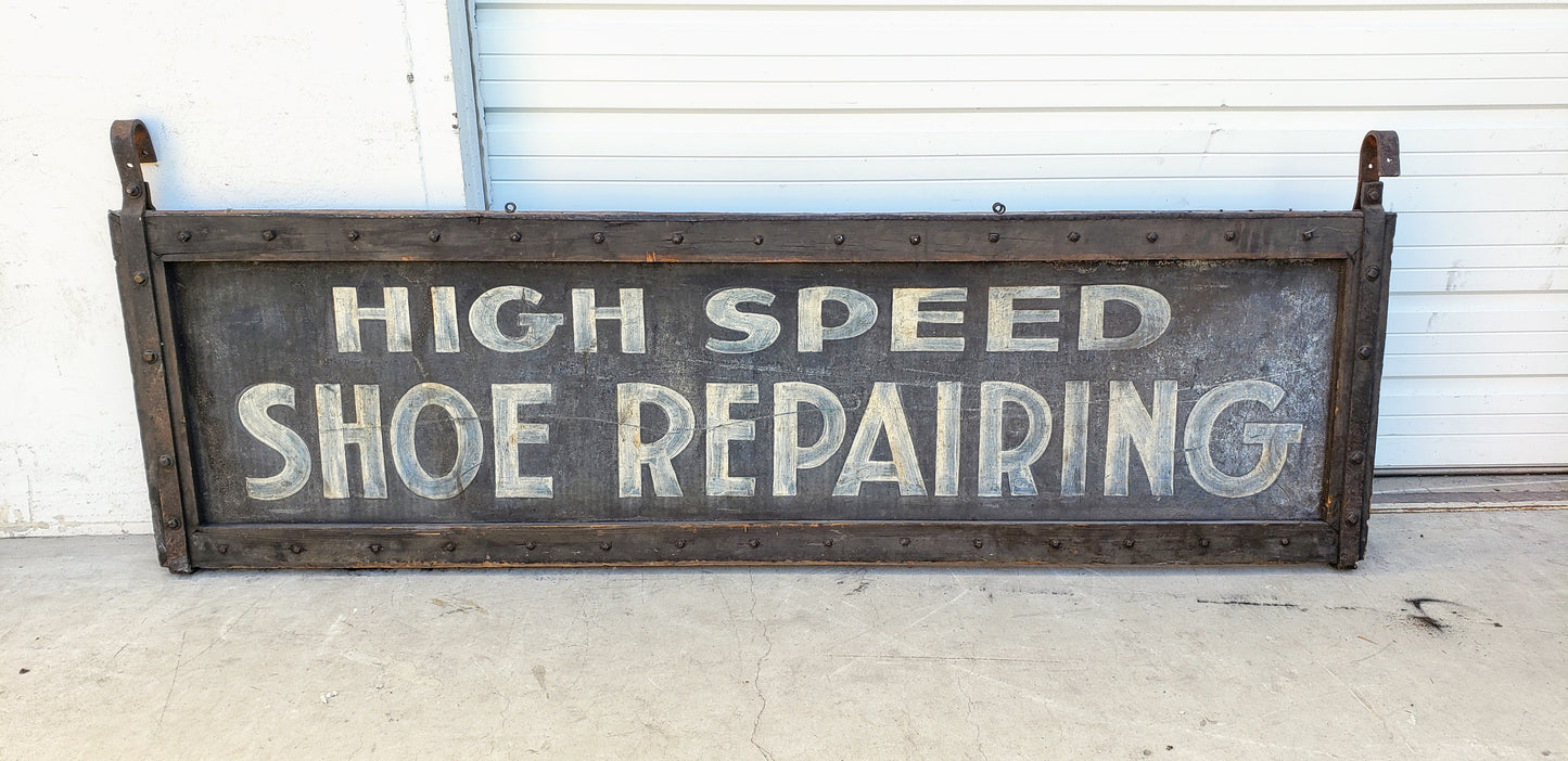High Speed Shoe Repairing Sign