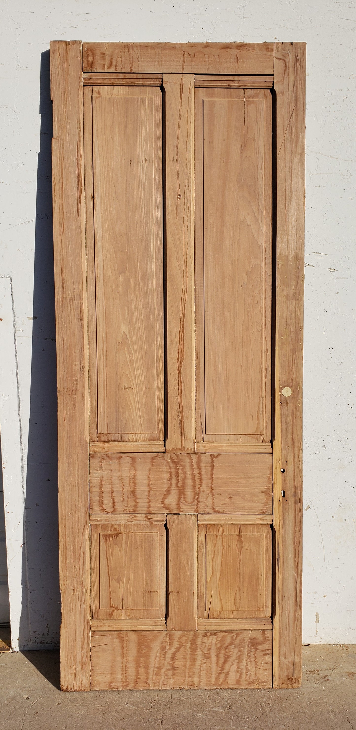 Antique 4 Panel Single Wood Door