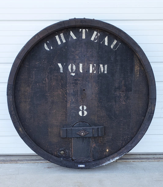 Large French Wine Barrel Front from Chateau Yquem