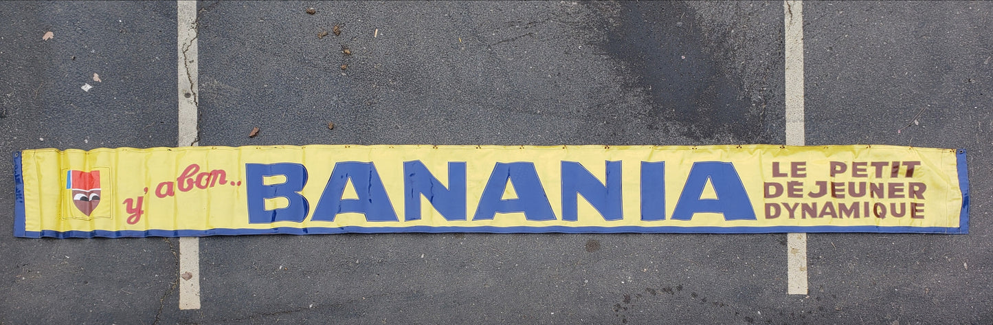 French "Banania" Chocolate Powder Banner/Sign
