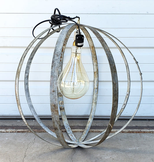 Wine Barrel Ring Orb Pendant Light