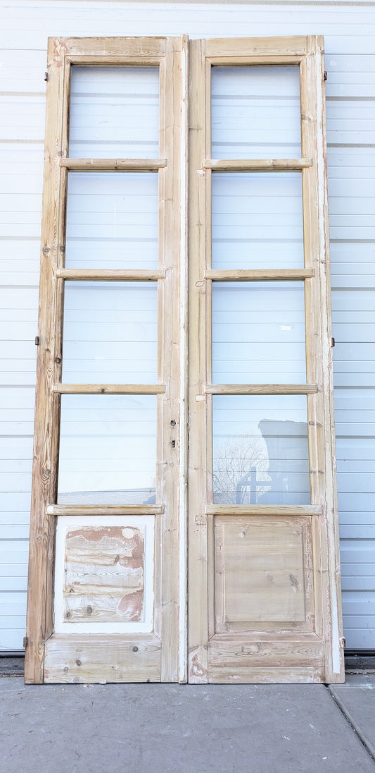 Pair of 4 Lite French Antique Doors