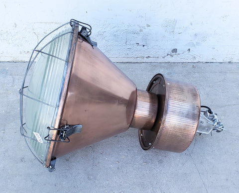 Copper Colored Industrial Factory Pendant Light