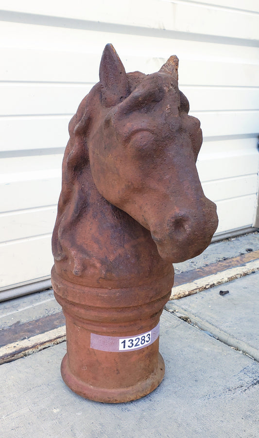 Cast Iron Horse Head Figure