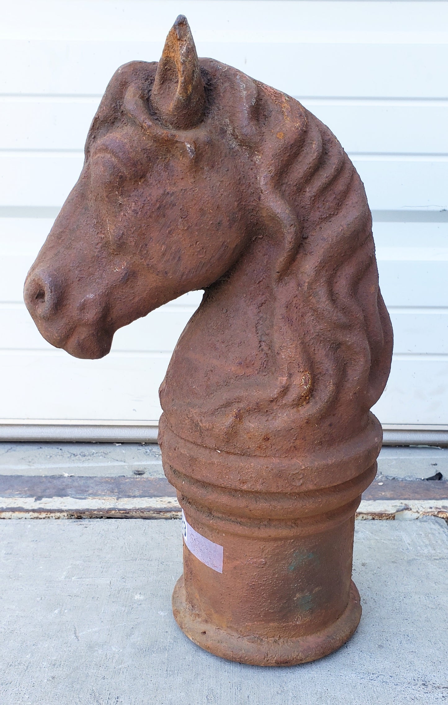 Cast Iron Horse Head Figure