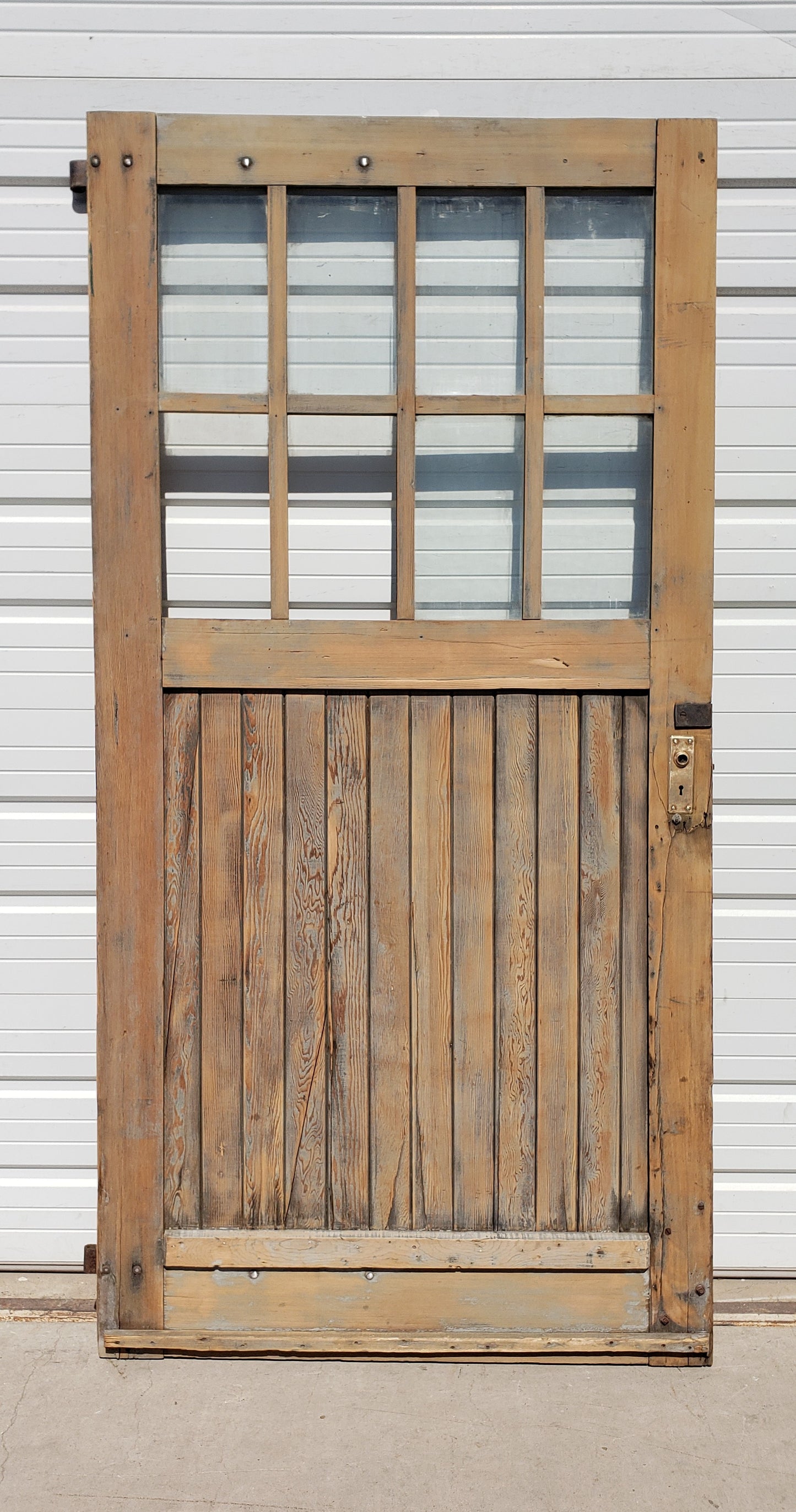8 Lite Stripped Single Barn Door