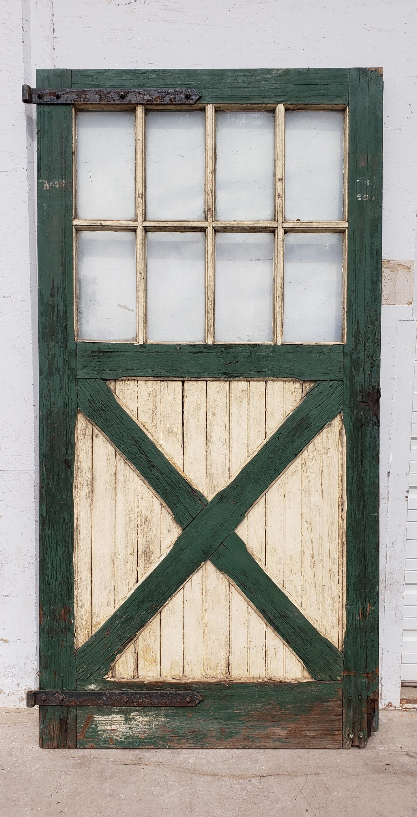 Single Barn/Carriage Door with "X" Bottom Panel
