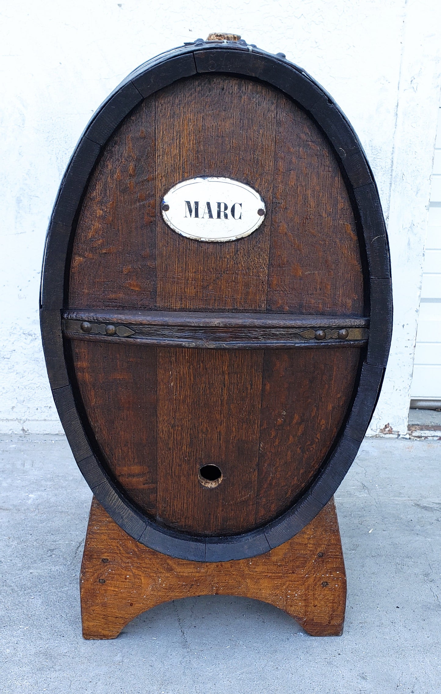Small Wine Barrel with "Marc" Label