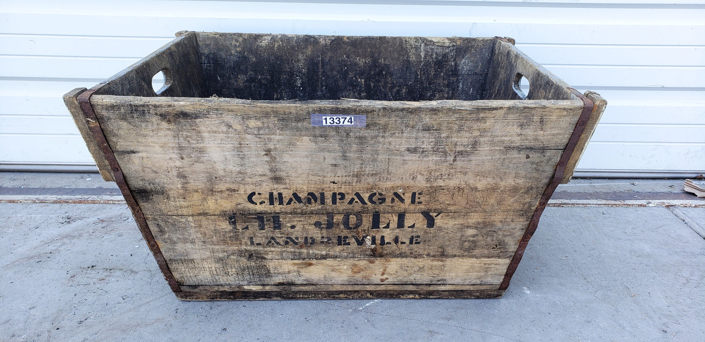 French Wooden Champagne Crate