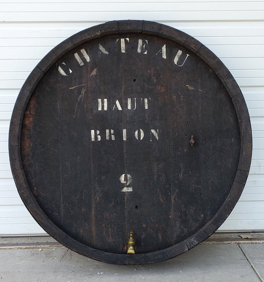 Large French Wine Barrel Front from "Haut Brion"