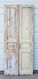 Pair of 3 Panel Washed Wood Antique Doors