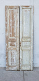 Pair of 3 Panel Painted Wood Antique Doors