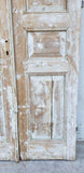Pair of 3 Panel Painted Wood Antique Doors