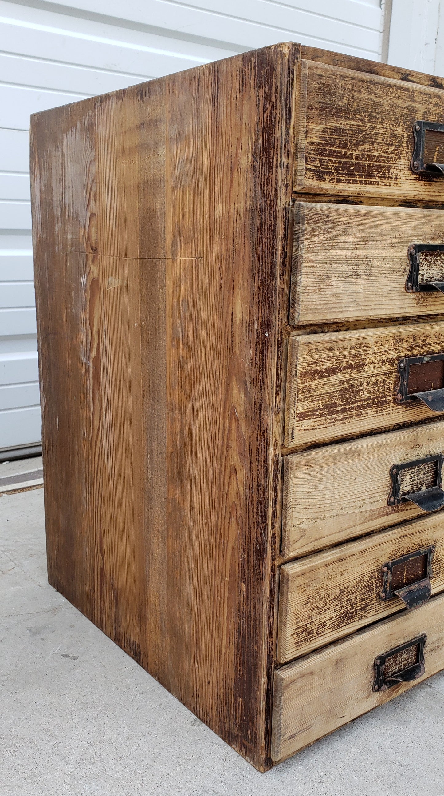 Antique Wooden Card Catalog (sold in individual sections)