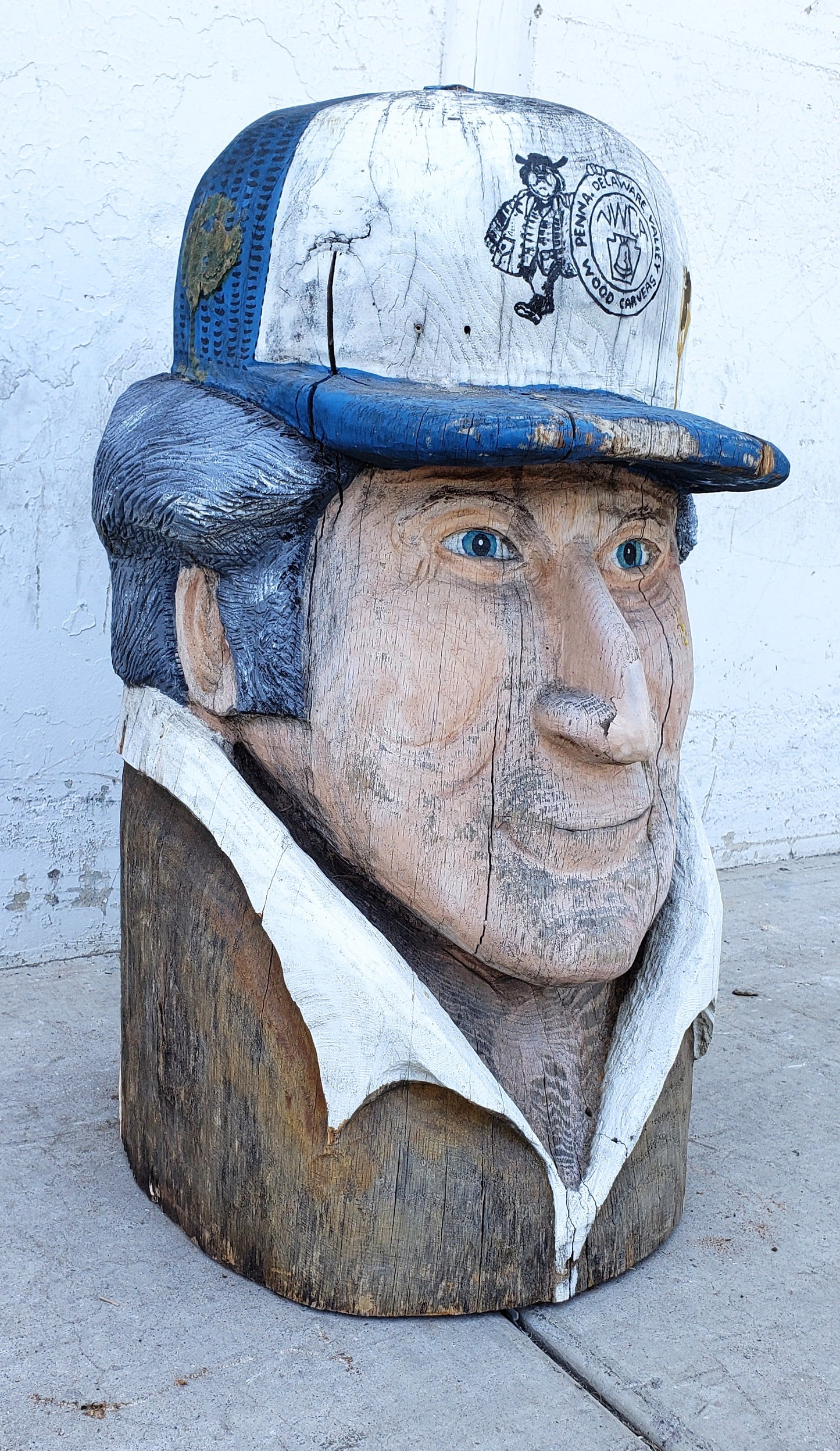 Folk Art Carved Man