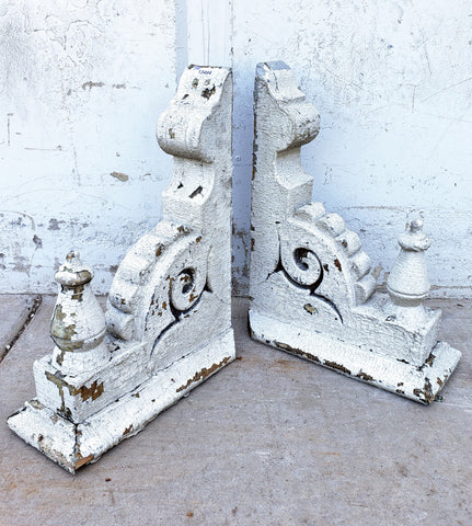 Pair of Antique Wooden Corbels