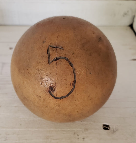 Decorative Wooden Numbered Ball