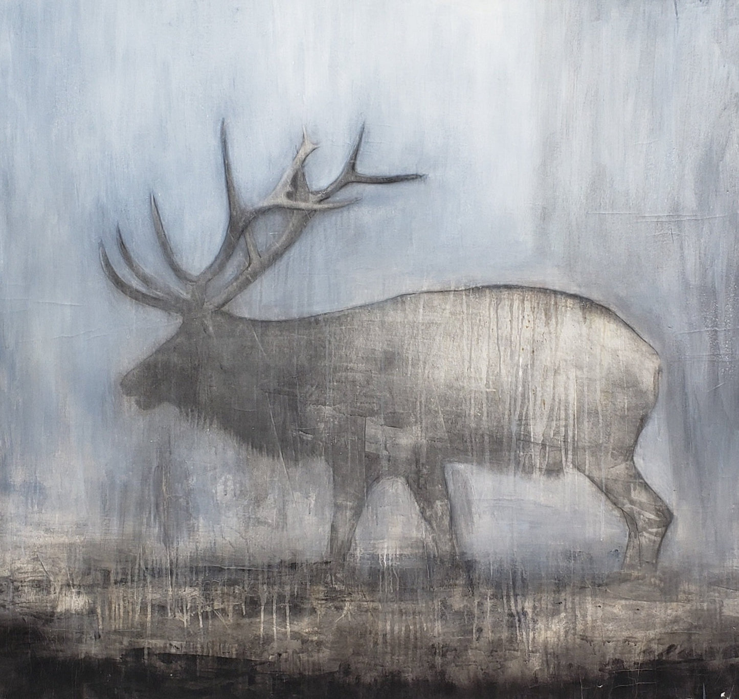 "Caribou" Painting by Matt Priebe