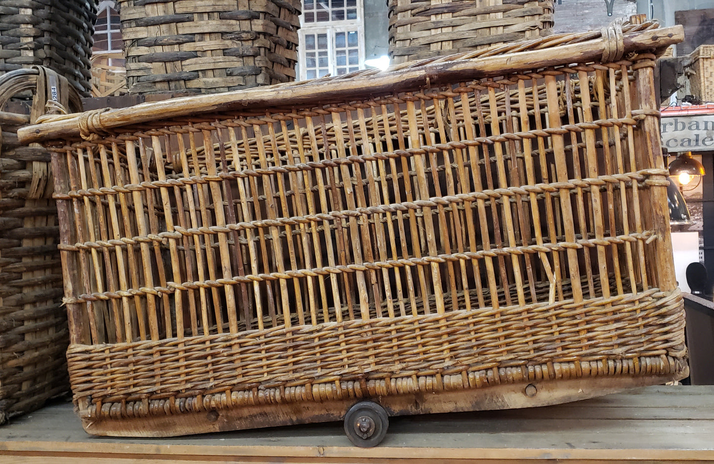 French Market Basket on Wheels