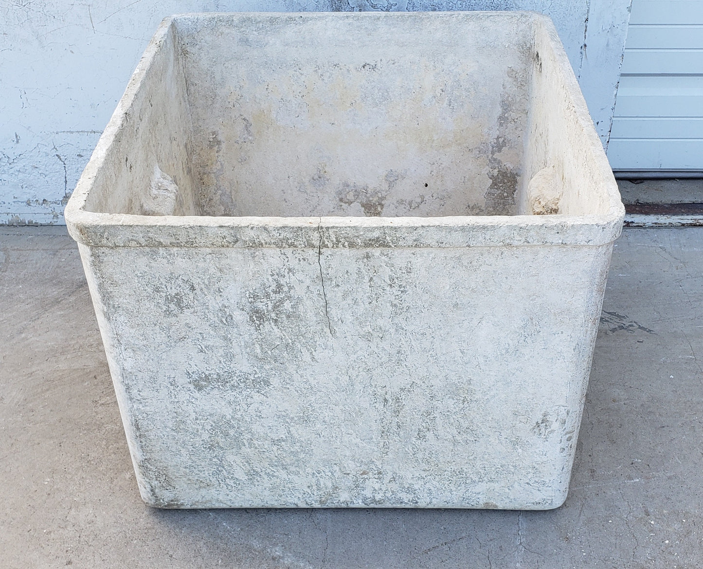 Square Will Guhl Planter with Inset Handles