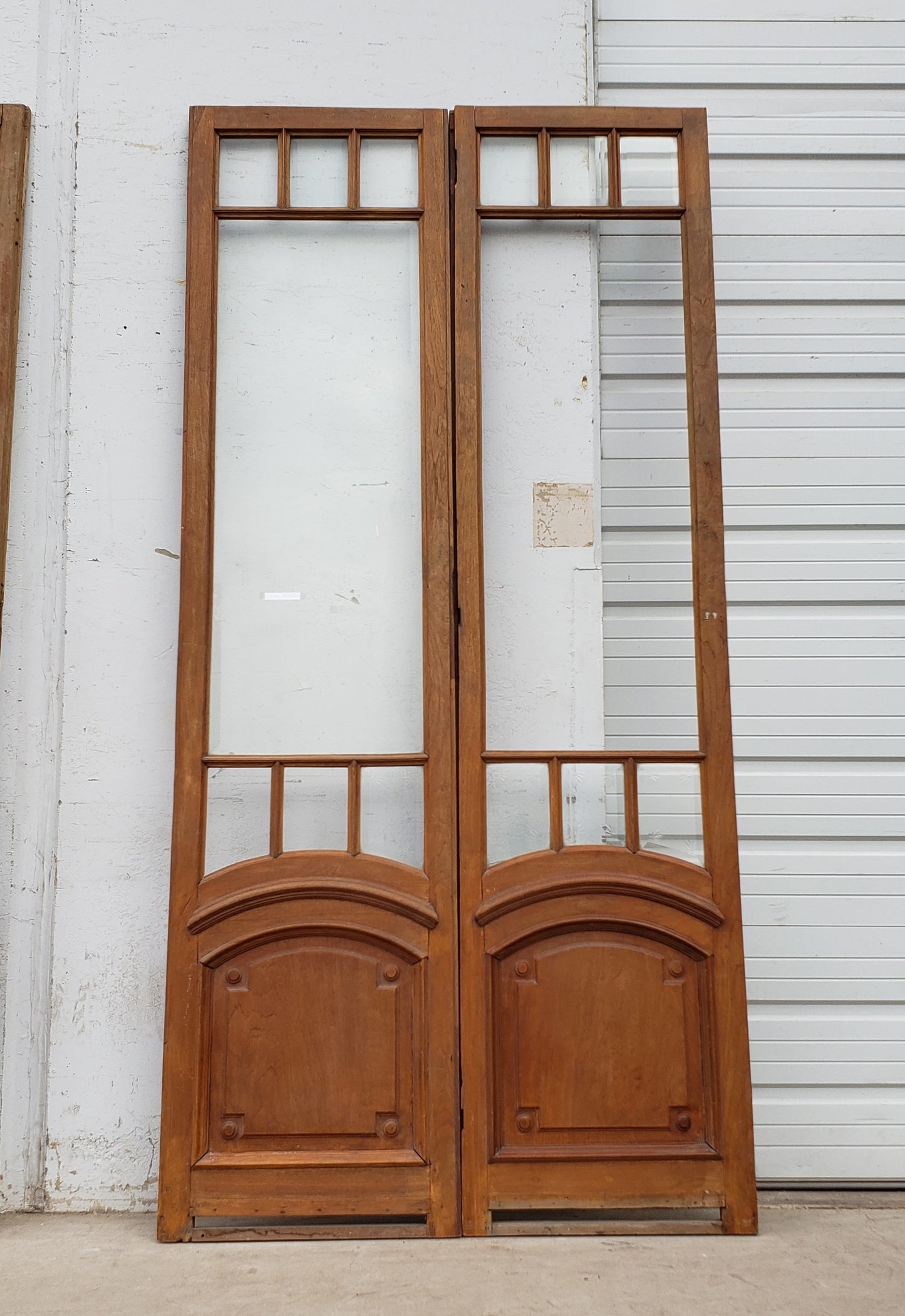Pair of 7 Lite French Antique Doors