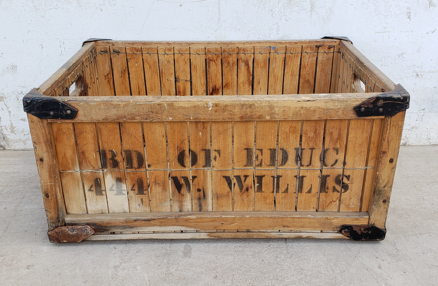 "Board of Education" Wooden Crate