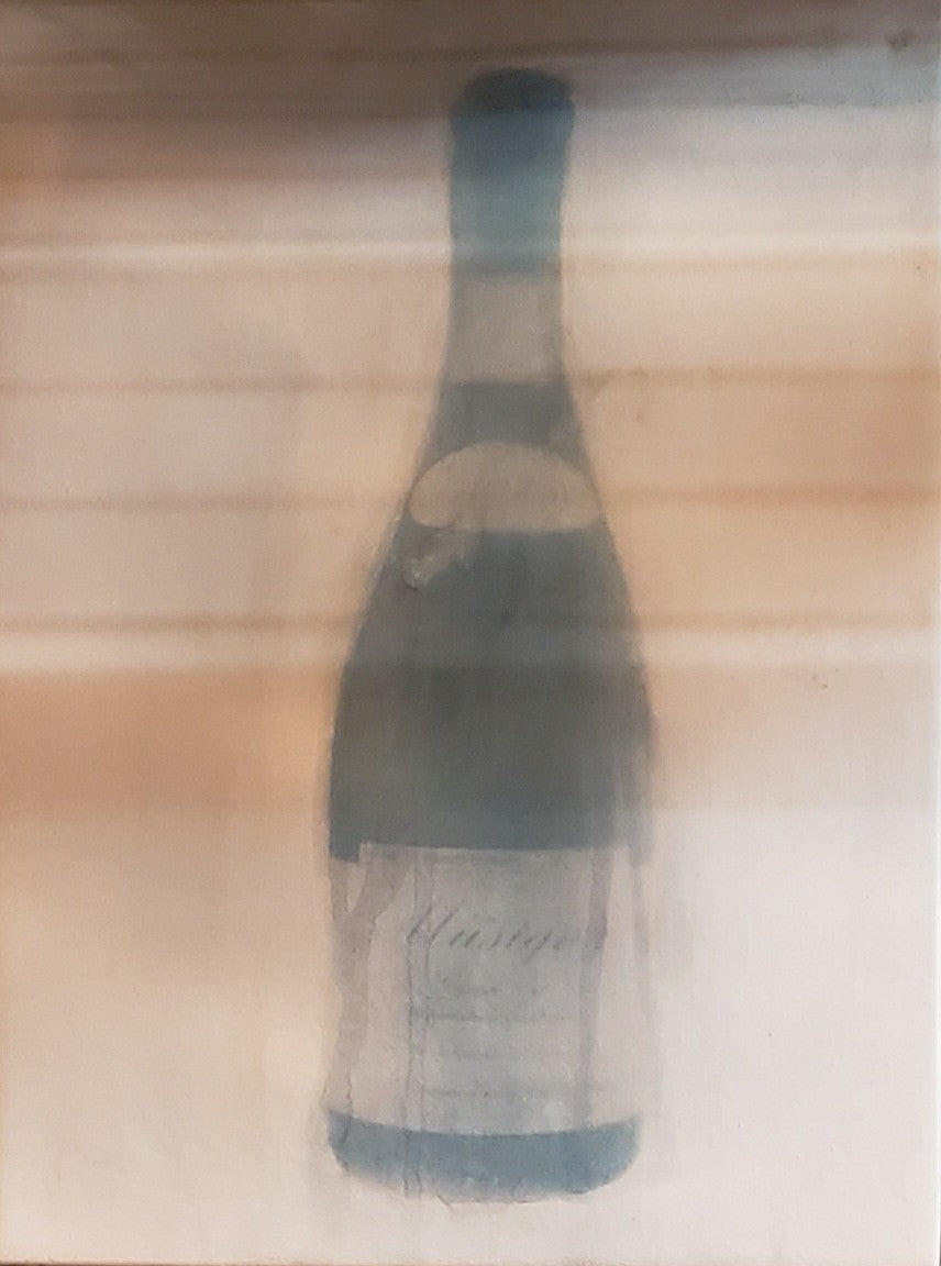'Single Wine Bottle" Painting by Matt Priebe