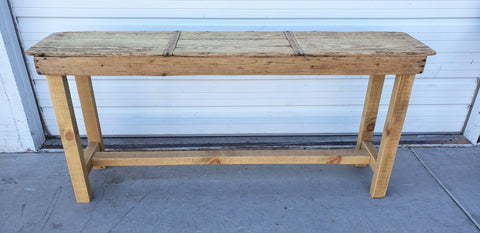 Bleached Wood Console Table
