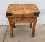 1 Drawer Butcher Block Table