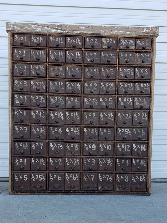 Antique Hardware Cabinet