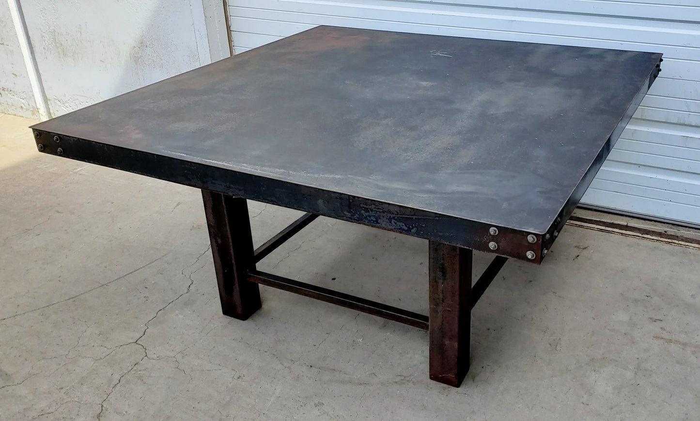 Square Iron Dining Table