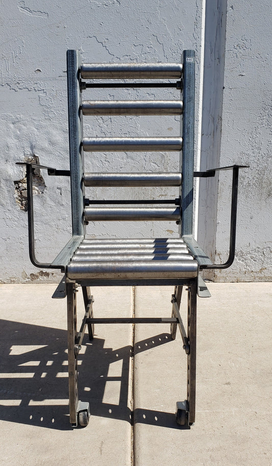 Maurice Hamburger "Roller Chair" Forged Steel Art
