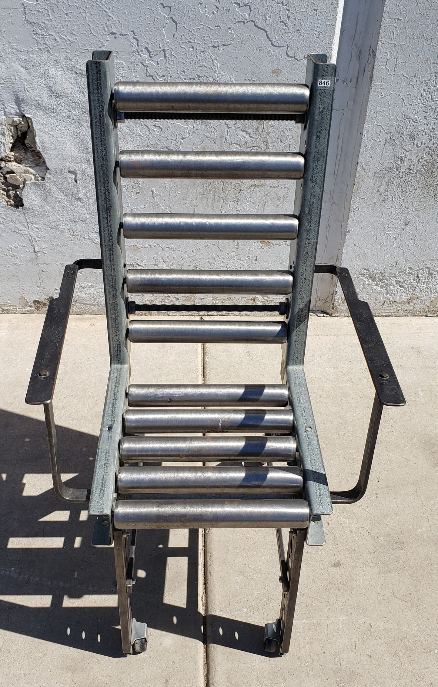 Maurice Hamburger "Roller Chair" Forged Steel Art