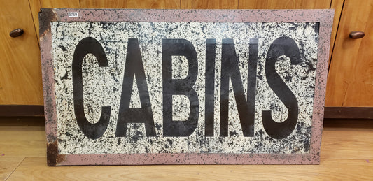 CABINS Metal Sign