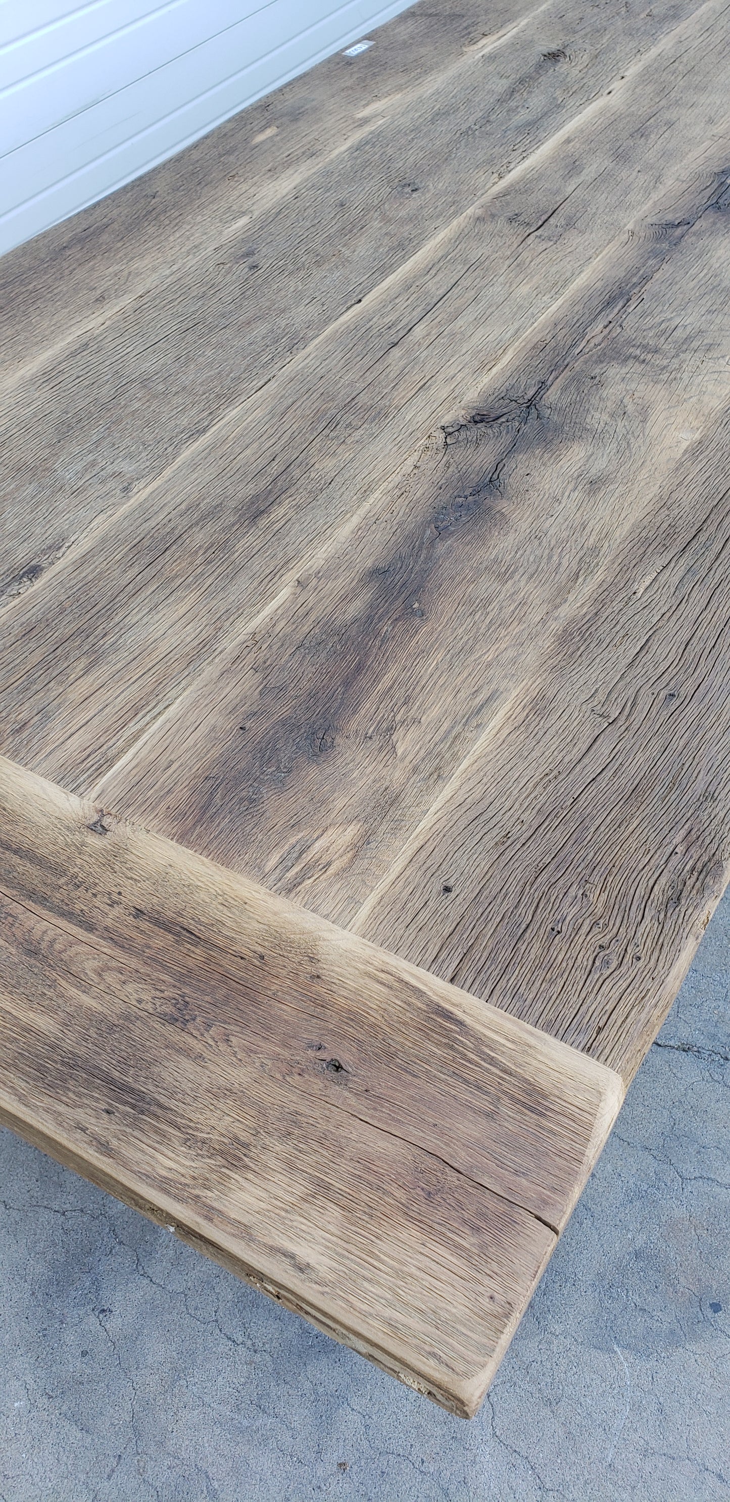 Bleached Oak Table TOP ONLY (9' to 10')