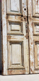 Pair of 4 Panel Washed Wood Antique Doors