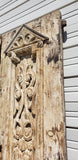 Pair of 2 Panel Ornate Carved Antique Doors