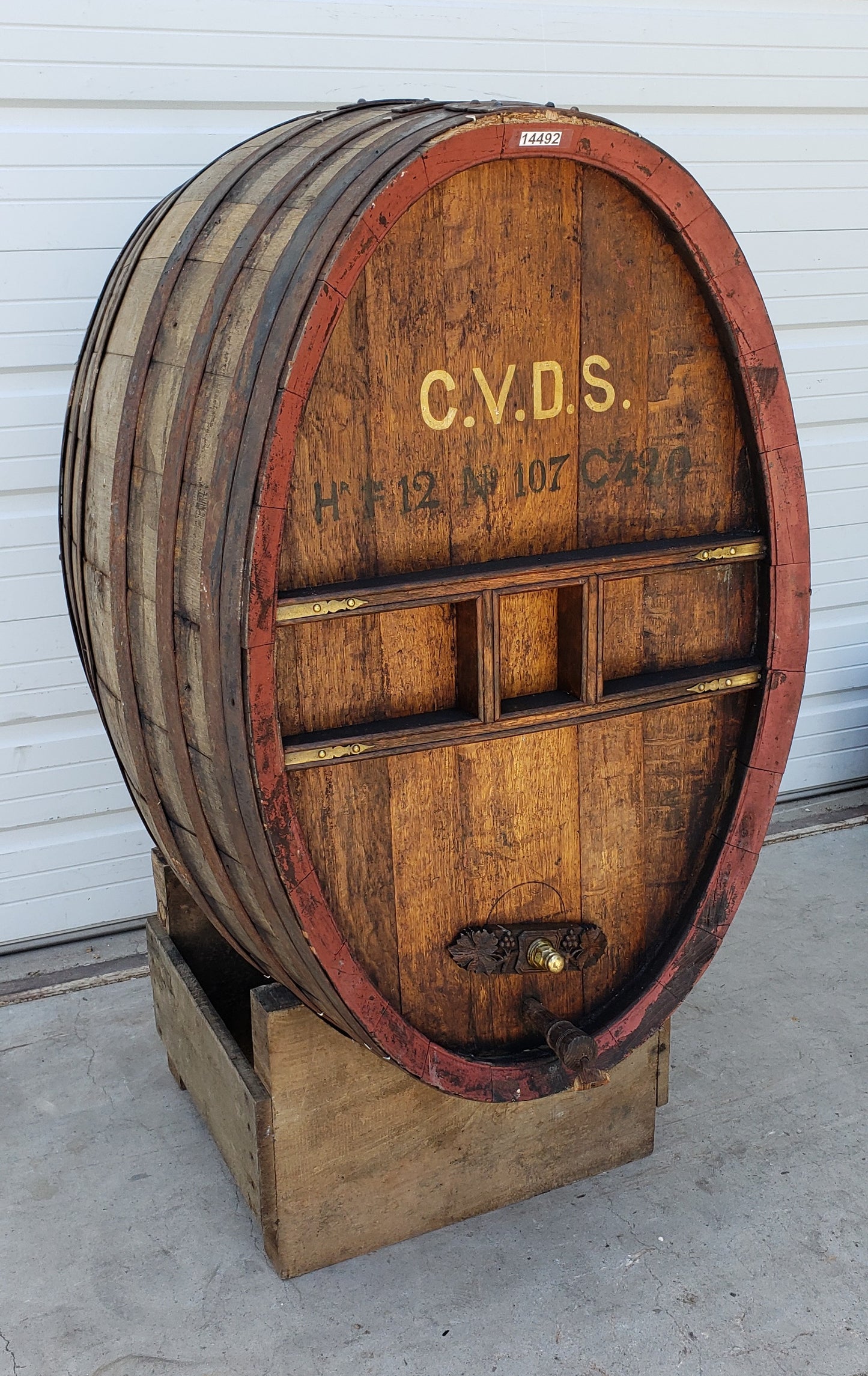 French Cognac Barrel "C.V.D.S"