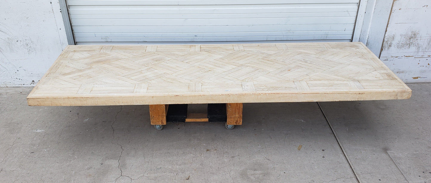 10 ft Washed Wood Table Top