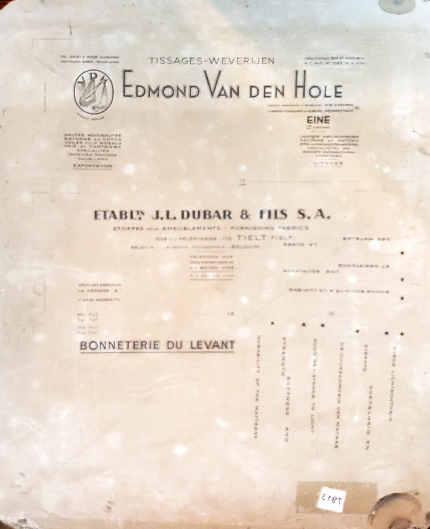 Litho Stone "Edmond Van den Hole"