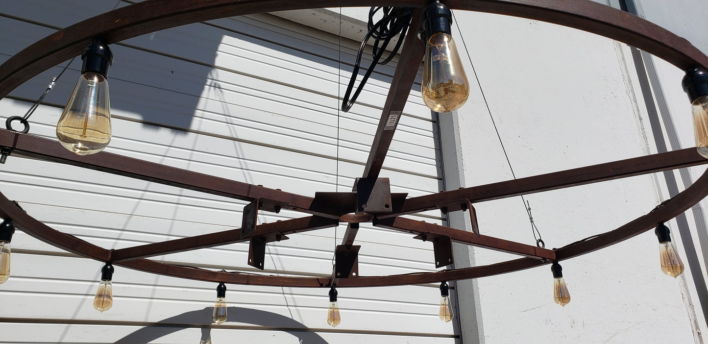 Repurposed Industrial Chandelier / Pendant Light