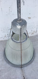 Industrial Ribbed Glass Pendant Factory Light