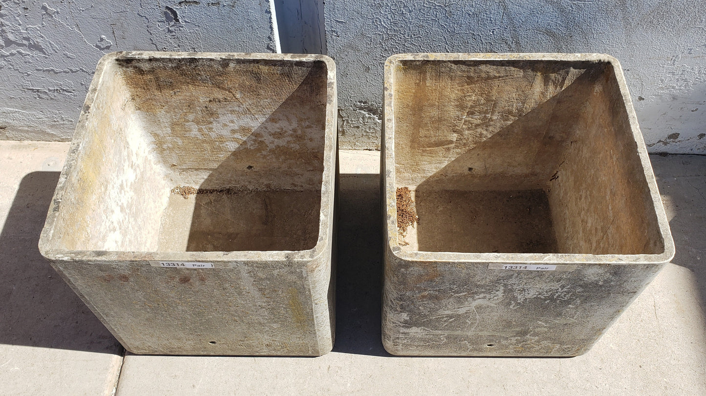 Pair of Square Willy Guhl Planters