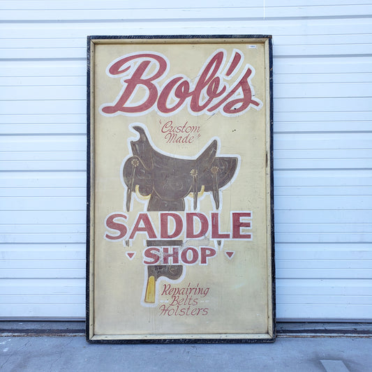 Double Sided Bob’s Saddle Shop Sign