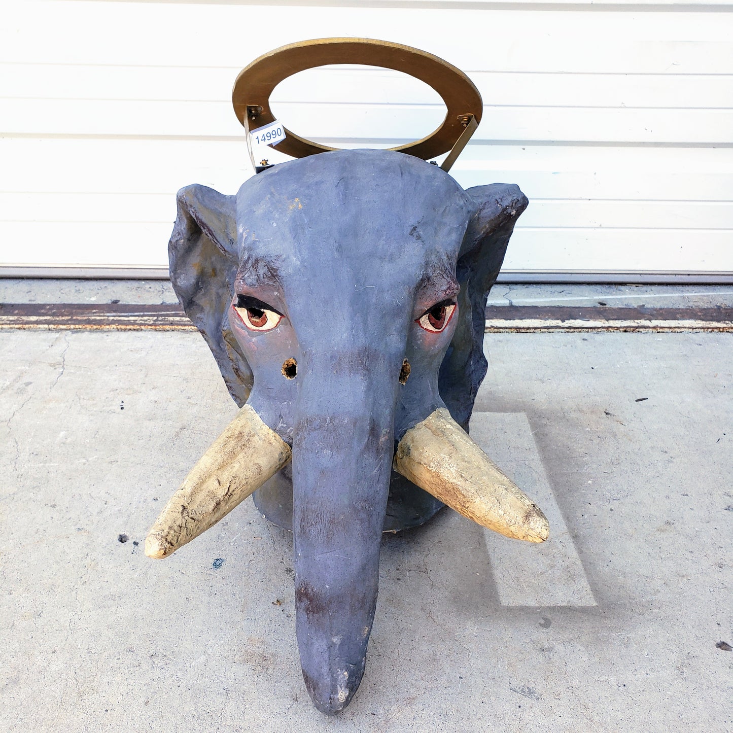 Paper Mache Elephant Head