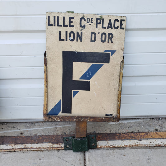 French Train Station Sign