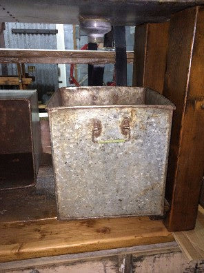 Galvanized Bin/Planter with Handles