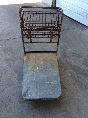 Industrial Flat Trolley with Basket