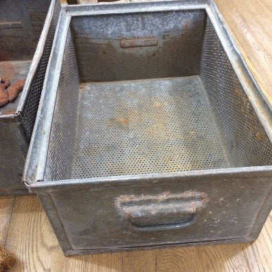 Drawer, galvanized with perforations on bottom & side